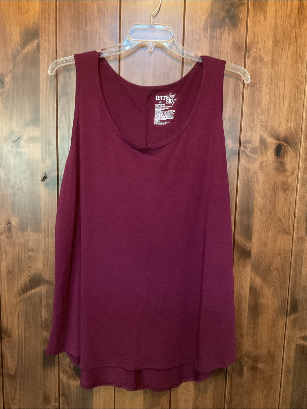 Terra & Sky Wine Tank Top